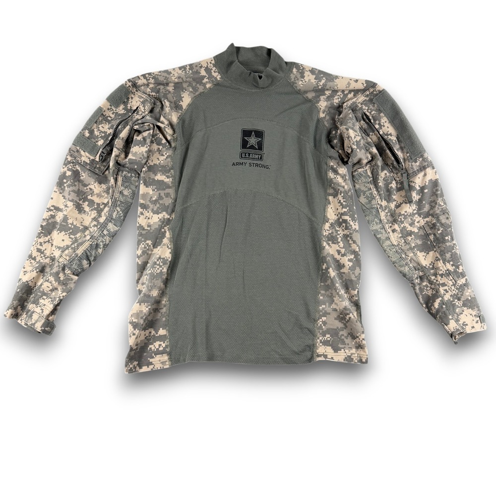 Massif Military Issue Combat Mens L Green Digital Camo Tactical Flame Resistant